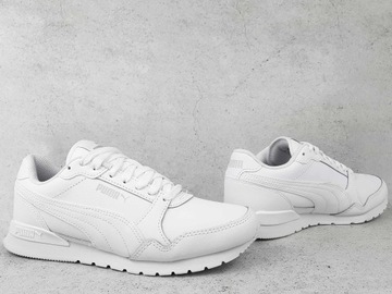 PUMA ST RUNNER 384904 02 BUTY BIAŁE LEKKIE SKÓRA