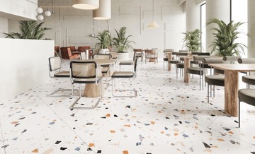 STRACCIATELLA GRESSES TERRAZZO TERRAZZO БЕЛЫЙ АТЛАС 60x60
