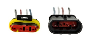 KOSTKA WTYK ZŁĄCZE HERMETYCZNE SUPERSEAL 4 PIN 1.5 Z KABLEM SAMOCHODOWE