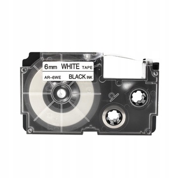 TAŚMA DO CASIO BIAŁA XR6WE1 XR6WE 6mm 8m