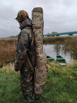 Pokrowiec wędkarski torba na wędki moro 150 cm 3 komory usztywniany FL