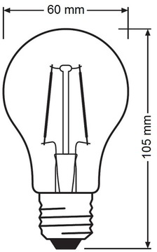 Нагревать. СВЕТОДИОДНАЯ НИТЬ E27 7,5Вт 75Вт 1055лм 4000К OSRAM
