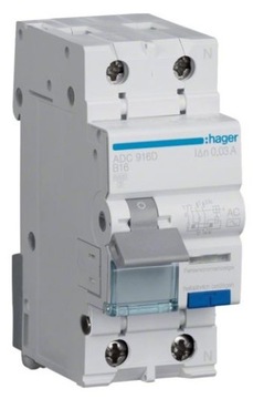 Wyłącznik różnicowoprądowy 1P+N B16A/30mA ADC916D