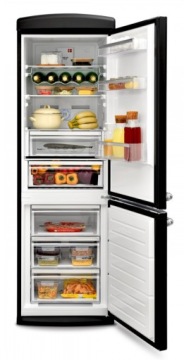 RETRO GORENJE черный в комплекте с отдельно стоящим холодильником