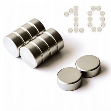 MAGNES Neodymowy Walcowy 5x3 mm OKRĄGŁY SILNY MOCNY N42 KRĄŻEK 5/3 mm
