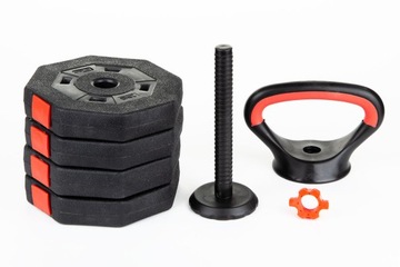 KETTLEBELL kompozytowy 10 kg -- HANTLA 4 x 2,5kg