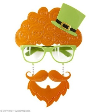 OKULARY Z WĄSAMI I BRODĄ DZIEŃ ŚWIĘTEGO PATRYKA