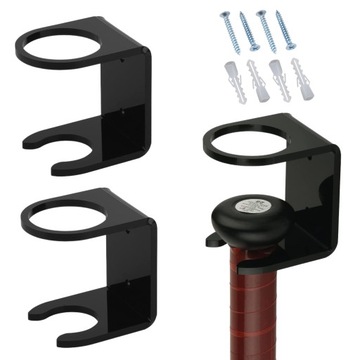 2 Pcs Baseball Bat Wall Mount Wall Mount Bat Rack