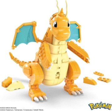 НАБОР ПОДВИЖНЫХ БЛОКОВ ДРАКОНА POKEMON DRAGONITE MEGA CONSTRUX, 387 шт. БЕСПЛАТНО