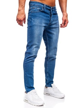 SPODNIE JEANSOWE MĘSKIE SLIM FIT GRANATOWE 6458 DENLEY_31/M