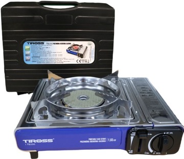 Kuchenka turystyczna gazowa Tiross srebrna TS-266