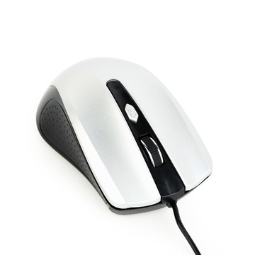 Gembird Mysz USB optyczna srebrna czarna