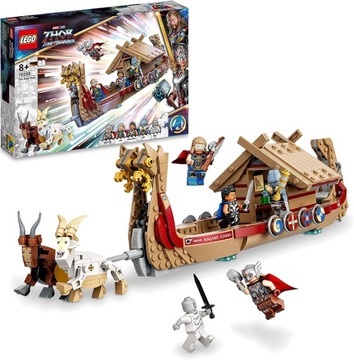 LEGO MARVEL 76208 KOZIA ŁÓDŹ THOR 5 FIGUREK STATEK WIKINGÓW WALKIRIA GORR