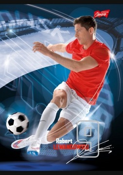 Zeszyt A6 16 kartek kratka Robert Lewandowski
