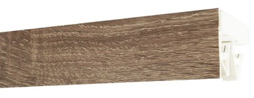 Szyna sufitowa PCV podwójna 370 cm + OSŁONA kolor