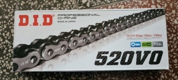 DID 520 V-120 ŁAŃCUCH 120-OGNIW O-RING
