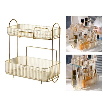 2-уровневый настольный органайзер, подставка, настольная косметика