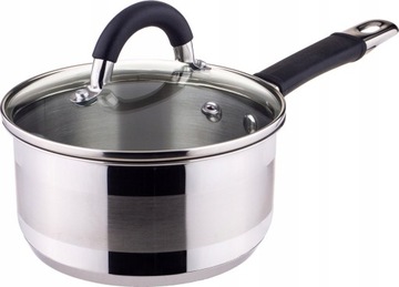 RONDEL STALOWY POKRYWKA PREMIUM 1L 14CM KINGHOFF