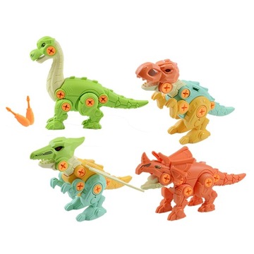 4x Zestaw zabawek do demontażu dinozaurów. Za