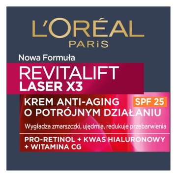 Loreal Revitalift Laser X3 дневной крем против морщин с SPF 25