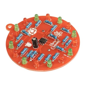 Elektroniczna bombka LED nauka lutowania diy kit