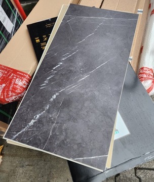 ПОЛ Виниловый черный каррарский мрамор SPC 2,51 м2