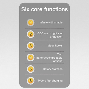 Беспроводная походная лампа Stepless