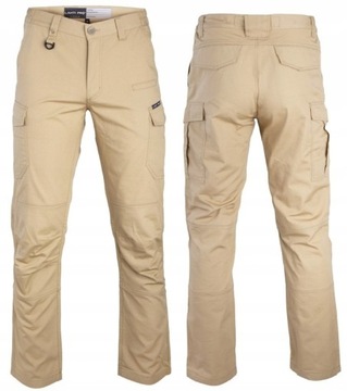 SPODNIE SLIM FIT BOJÓWKI BEŻOWE LAHTI PRO rozmi XL
