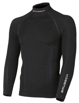 LS1192M BRUBECK Bluza męska EXTREME WOOL czarny XXL