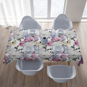 СКАТЕРТЬ СТОЙКАЯ К ПЯТЯНИЯМ 140X220 ГЛАДКАЯ МАТОВАЯ ТОЛСТАЯ 010