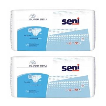 SUPER SENI XL Pieluchomajtki na rzep 60szt.