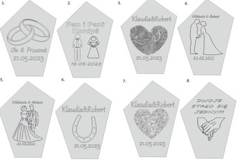 Стеклянная статуэтка с гравировкой для оформления подарка, дня рождения, конца года.