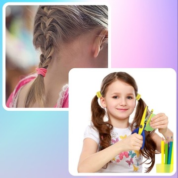 HAIR RIES RIBBLES MIX 100 ШТ. НАБОР ПАСТЕЛЬНО-РУБИНОВЫЙ МУСОР ДЛЯ ДЕВОЧКИ 100 ШТ.