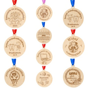 Medal pasowanie do szkoły dla ucznia PRZEDSZKOLAKA