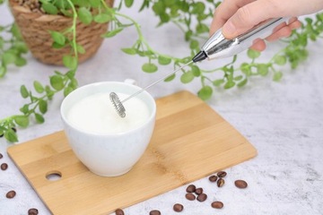 Вспениватель молока для кофе, электрический миксер, темпер