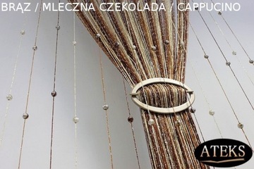 Макаронные шторы BEADS SILVER BALLS 300х250 высота