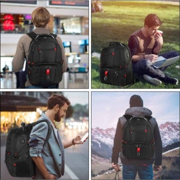 MATEIN усиленный эвакуационный рюкзак CAPACITY TRAVEL USB 50L городской черный