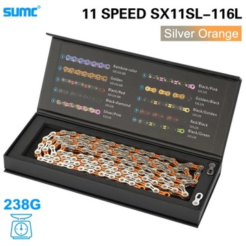 SUMC 11 Speed Bicycle Chain 116L With MissingLink 11V Mountain bike/Road