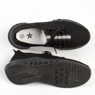 Czarne sportowe buty damskie Super Star 537g r37