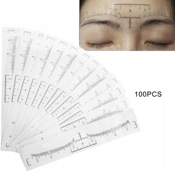 ПРАВИЛЬНИК ДЛЯ БРОВЕЙ САМОКЛЕЯЩИЙСЯ 100 ШТ.
