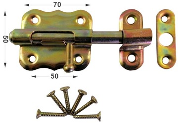 ЗАЩЕЛКА УНИВЕРСАЛЬНАЯ ДЛЯ ВОРОТ 70ММ ОЦИНКОВАННАЯ