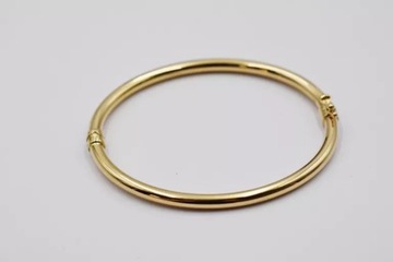 SZTYWNA ZŁOTA BRANSOLETKA MANKIETOWA PRÓBA 585 14K 6,00 GR DŁUGOŚĆ 19 CM