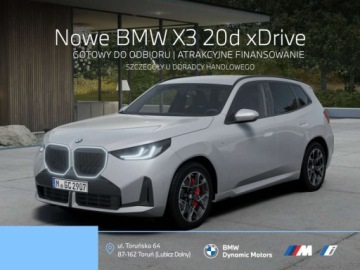 BMW X3 G45 2026 BMW X3 20d xDrive 197 KM mHEV - Gotowy do Odbioru - Pakiet M Pro - Hak 2.0