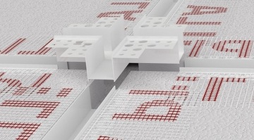 Łącznik X H2 Krzyżowy do boni 20x20mm krzyżak