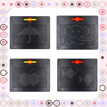 MAG PAD TABLICA MAGNETYCZNA KULKI 714 SZTUK WZORNIKI DO RYSOWANIA DUŻA XXL