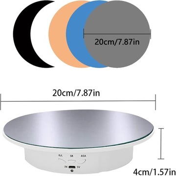 ЭЛЕКТРИЧЕСКИЙ ДИСПЛЕЙ, ВРАЩАЮЩИЙСЯ СТЕНД НА 360°, НАСТОЛЬНЫЙ ФОТОСТЕНД