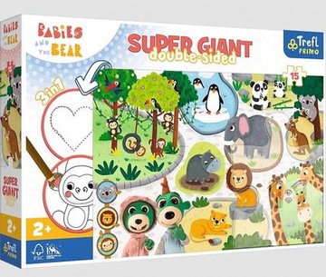Puzzle 15 Giant Bobaski w Zoo TREFL /Trefl