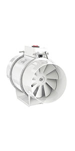 Канальный вытяжной вентилятор 100 Turbo 180м3/ч, эффективный, тихий, Dospel