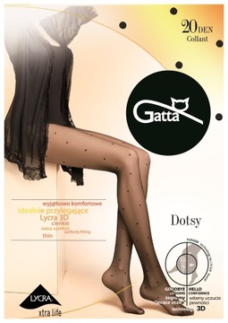 Gatta Dotsy 03 rajstopy w kropki 20 den _ 3/M