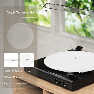 Мат для записи, пластина для записи, антистатический проигрыватель Slipmat PZ